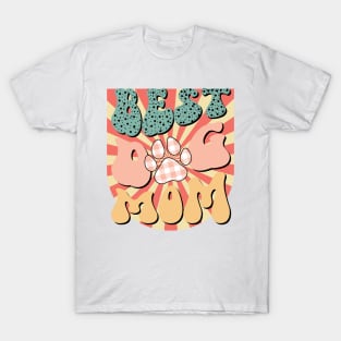 Best Dog Mom Paw T-Shirt